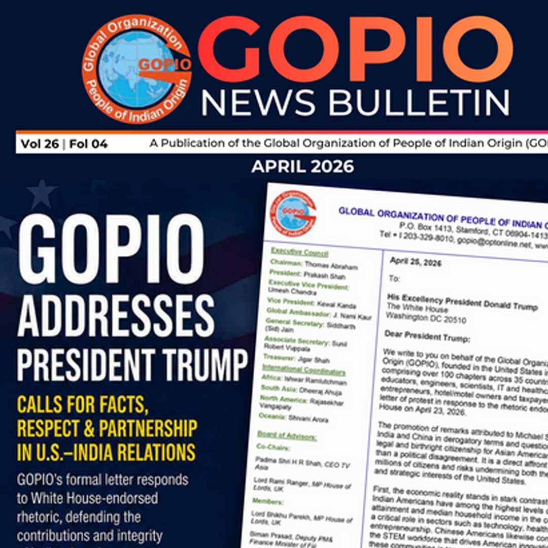 GOPIO penning a letter